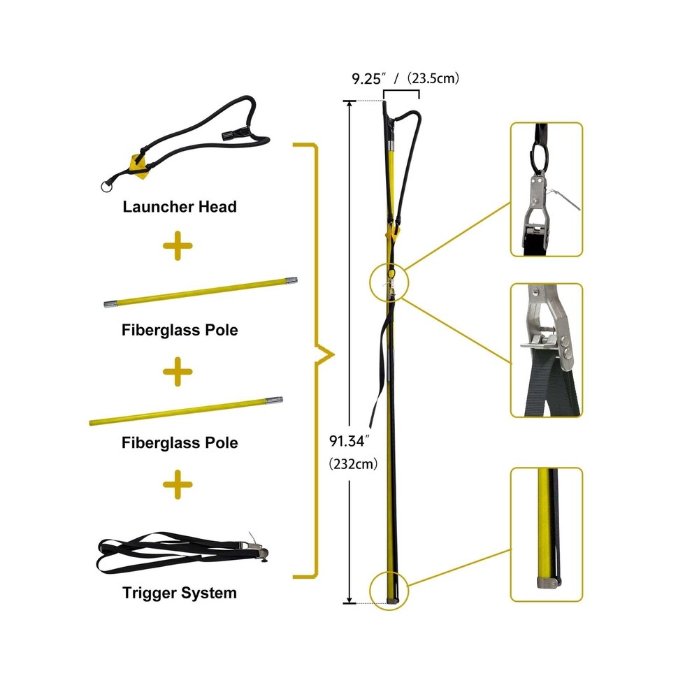 Sling Shot Arborist Throwline Launcher with Trigger