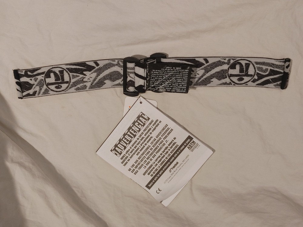JT proflex strap Black White Grey Paintball New