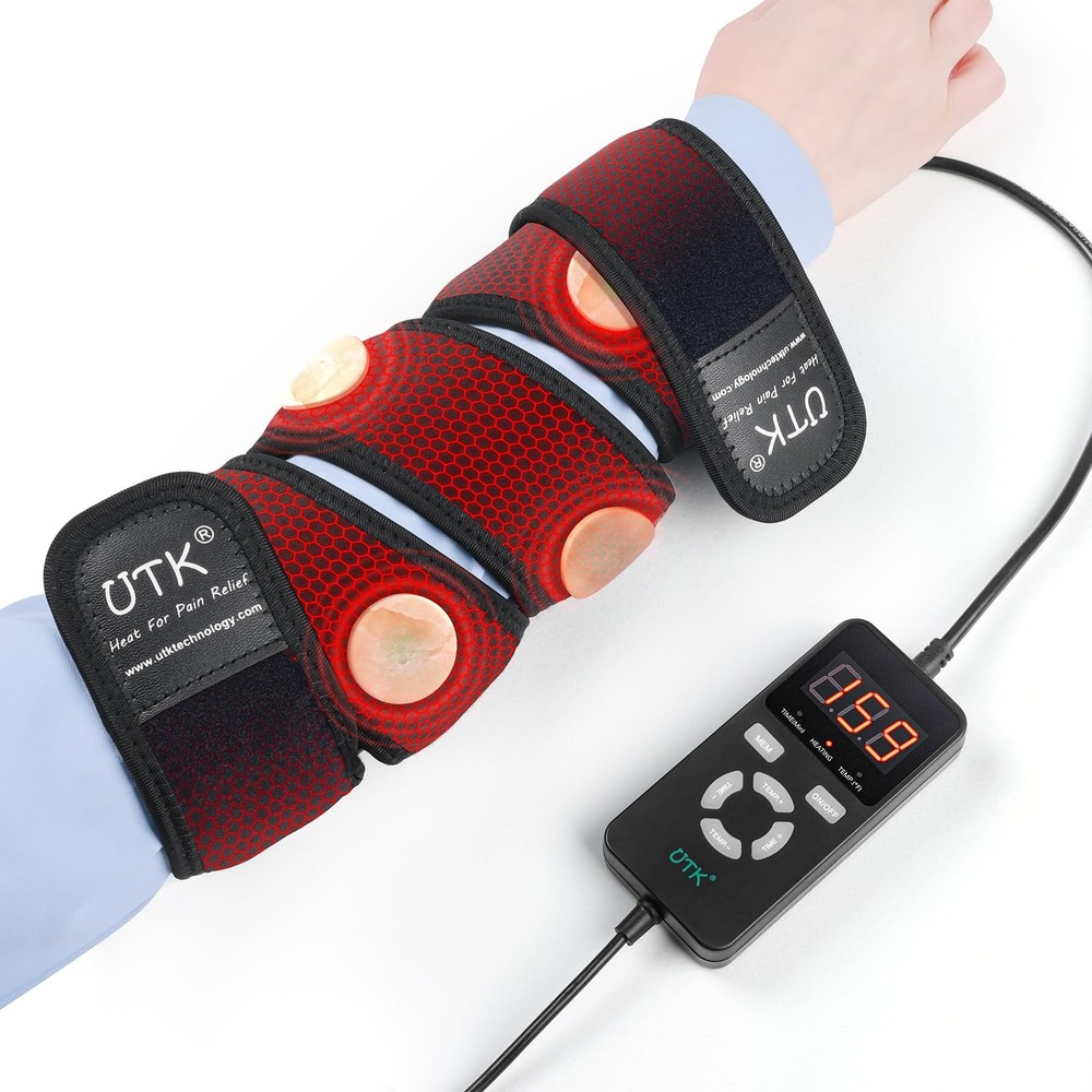 Far Infrared Heating Pad, Heated Wrap with Jade for Arm Joint Elbow, Fast Hea...
