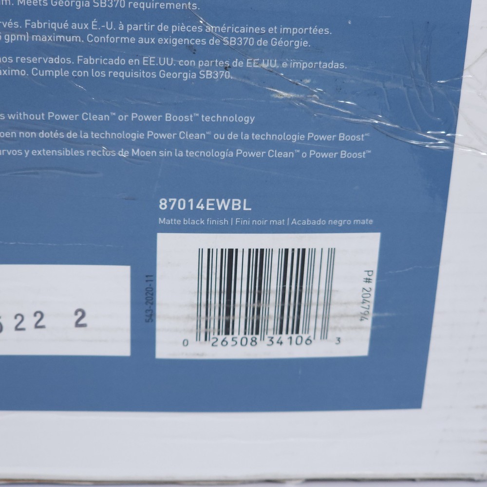 Moen 87014EWBL Touchless Wave Pull Down Kitchen Faucet Matte Black READ