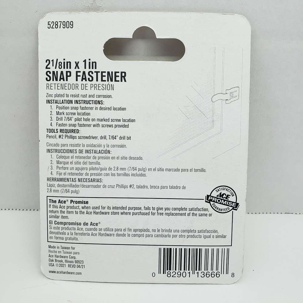 ACE Snap Fastener for Screens & Window Frames 4 pcs. #5287909