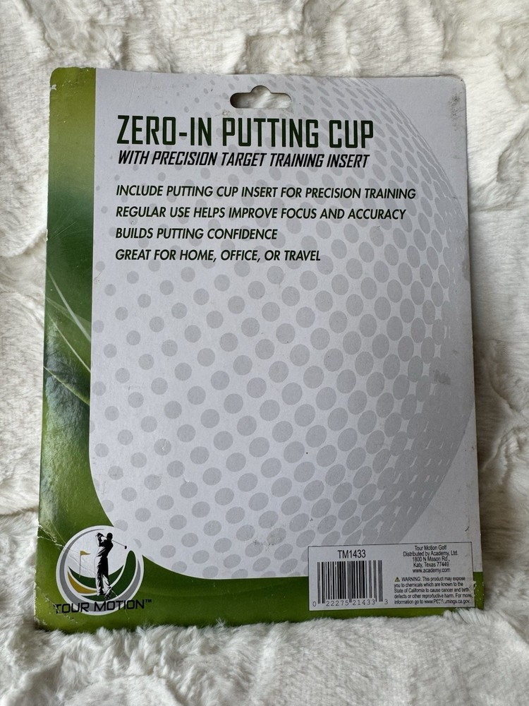 Zero-In Putting Cup w/ Precision Target Training Insert- Golf