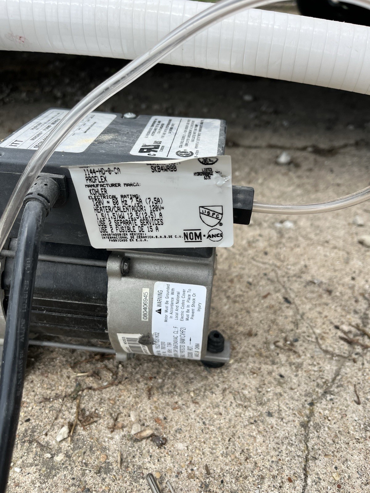 used kohler hot tub parts VGC