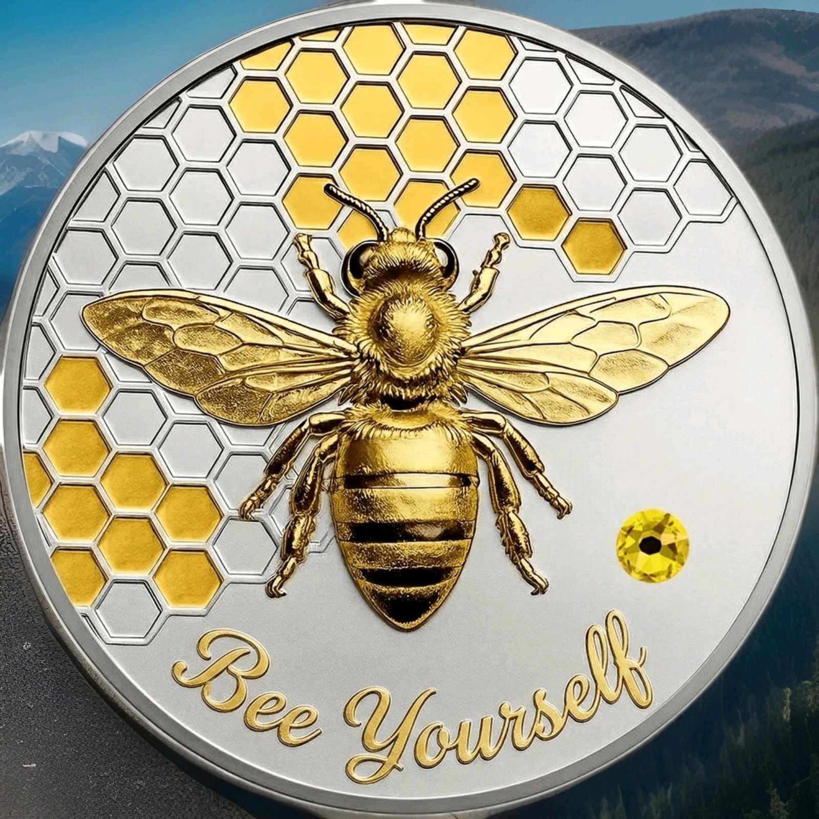 1oz ADVP .999 Fine Copper Core 2026 Bee Yourself Silver & Gold Gilded PRESALE