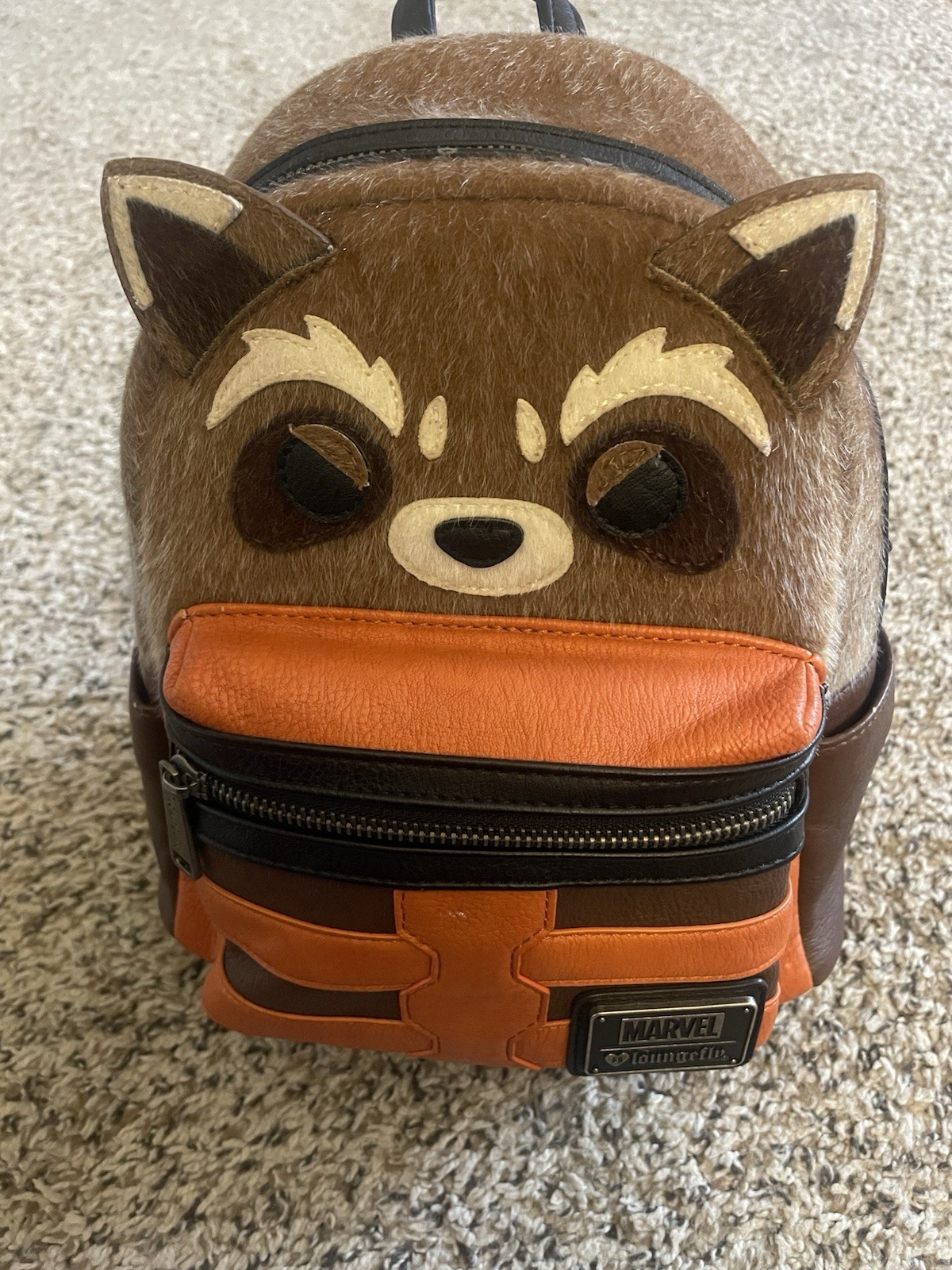 Loungefly Marvel Guardians Of The Galaxy Rocket Raccoon Mini Backpack HEART OG