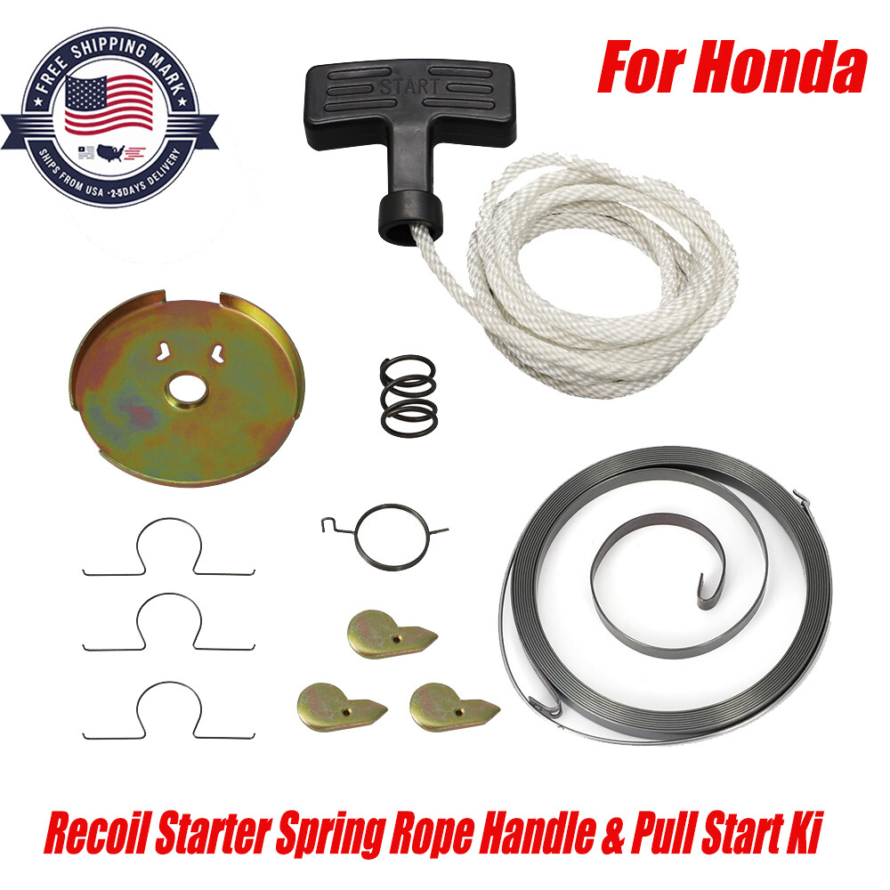 For Honda ATC 110 185S 200 Recoil Starter Spring Rope Handle & Pull Start Kit