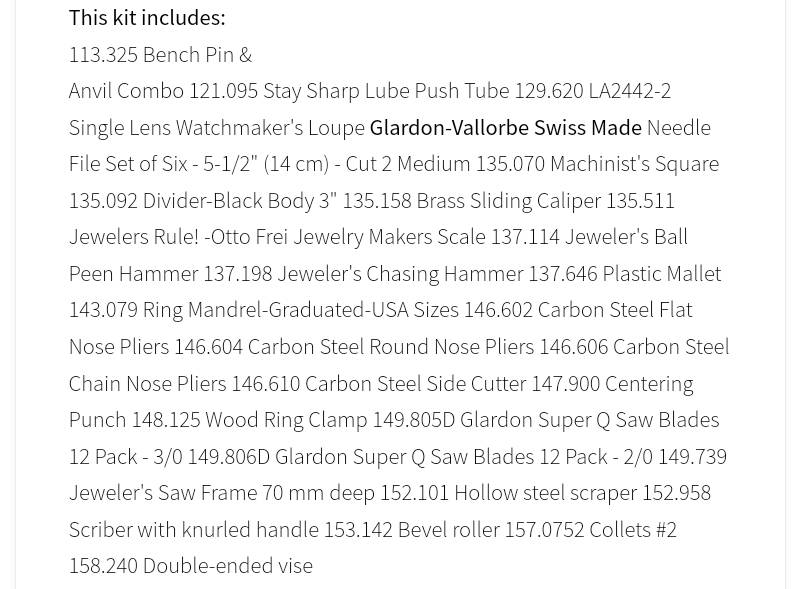 Gold smith equipment bundle +free zip duffle