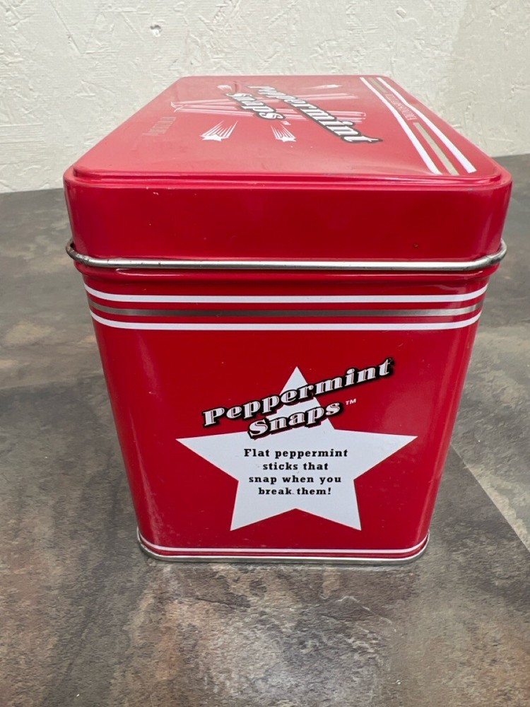 WILLIAMS-SONOMA PEPPERMINT SNAPS TIN CAN (WBP003972)