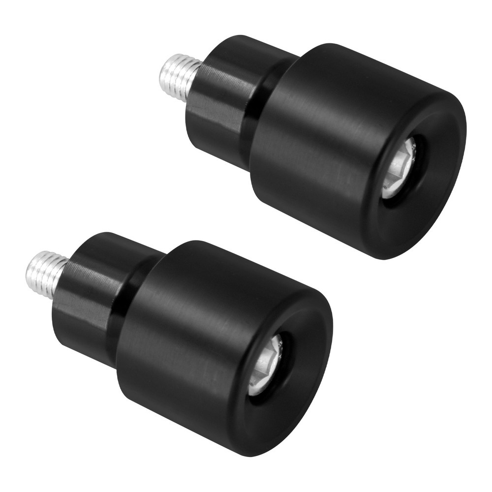 2x Black Engine Protective Guards Crashs Bars M12 End Balls Protector For Harley