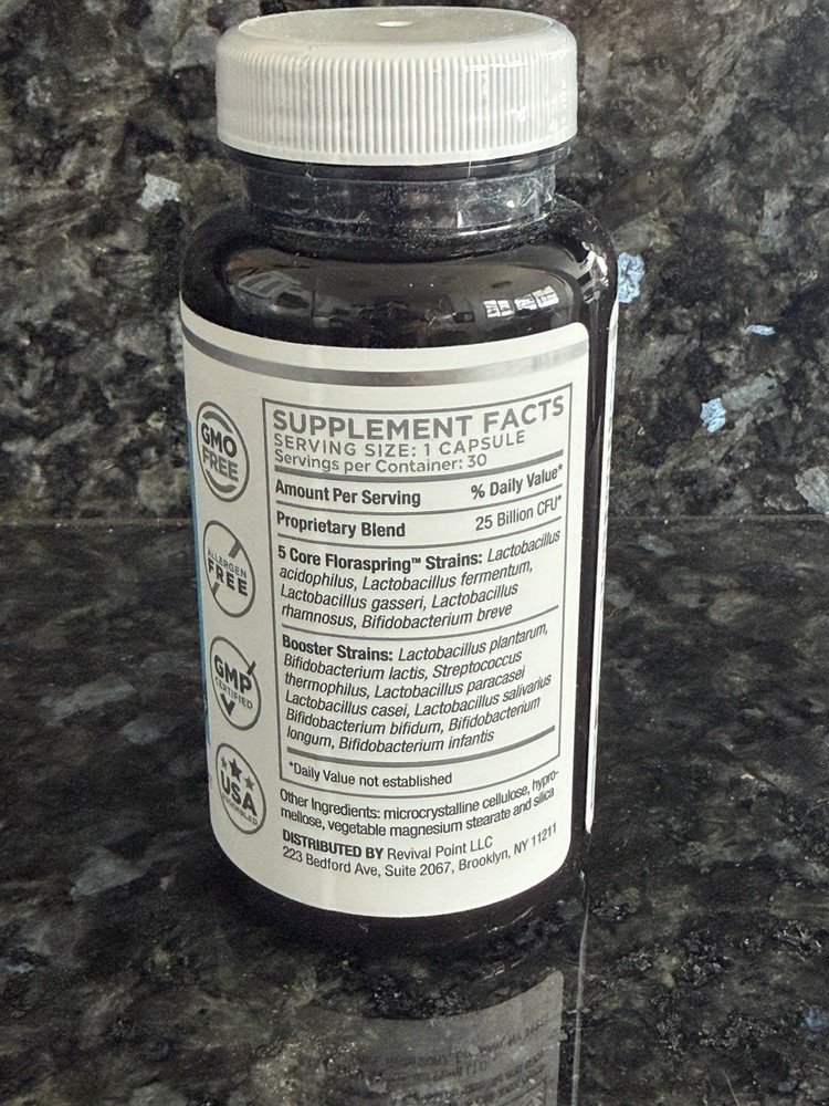 Revival Point Floraspring Digestive Efficiency Capsules, 30 Count