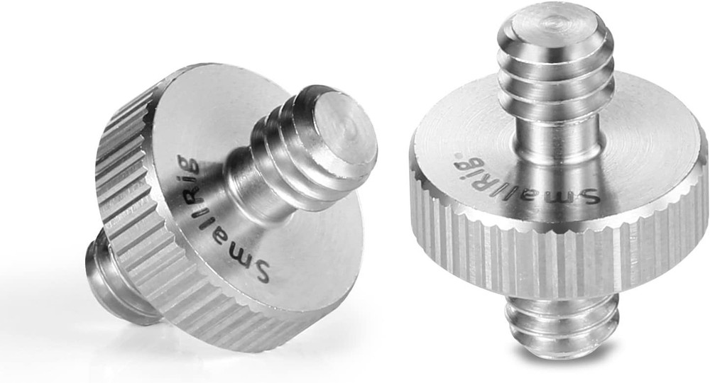 SmallRig 1/4" to Male Threaded Screw Adapter 2pcs, thread