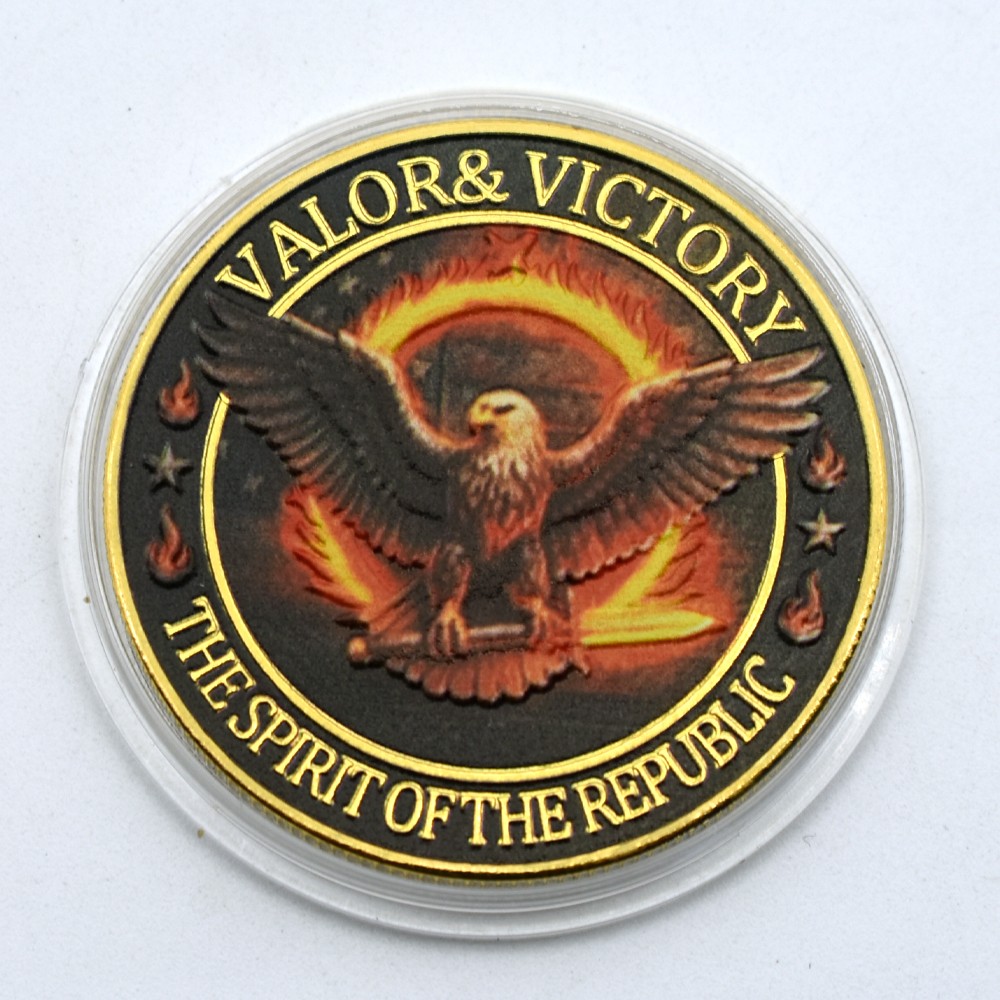 Valor & Victory - The Spirit of the Republic Challenge Coin Commemorative Medal