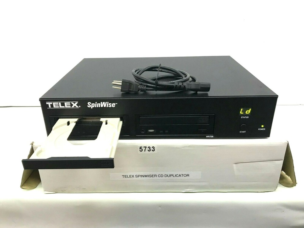 TELEX SPINWISE CD DUPLICATOR WITH POWER CORD #5733 (ONE)