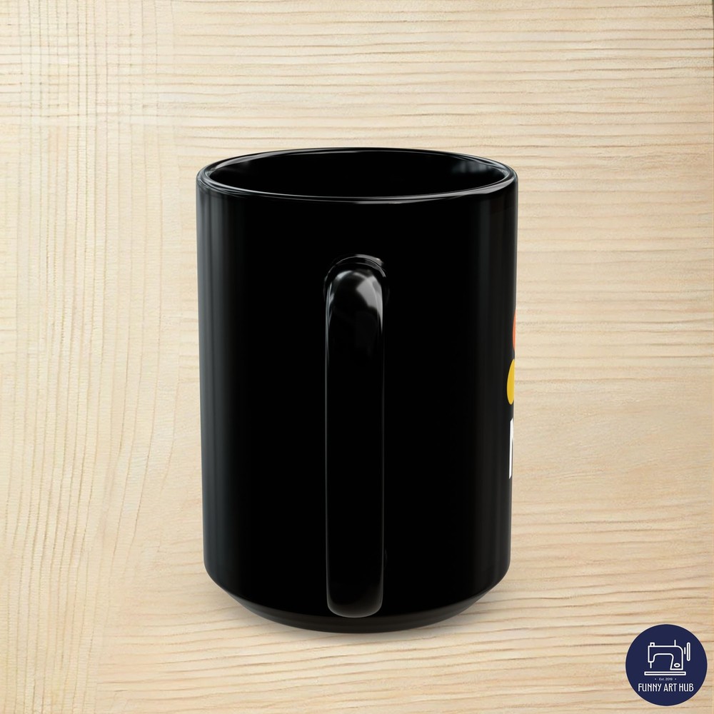 NBC Peacock Logo Premium Black Coffee Mug