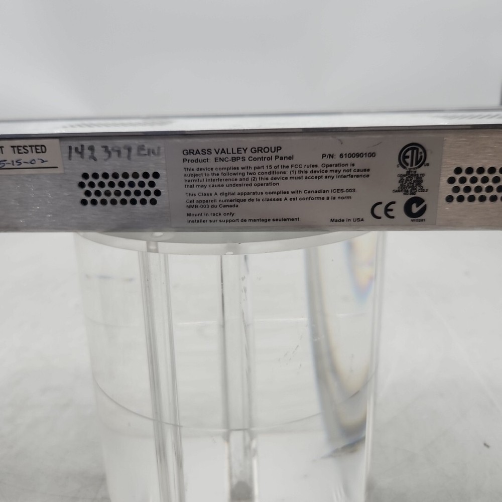 Grass Valley Group ENC-BPS Control Panel - 610090100