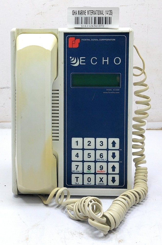 Federal Signal Corporation ECHO Wall Mount Intercom Stations E-DSM