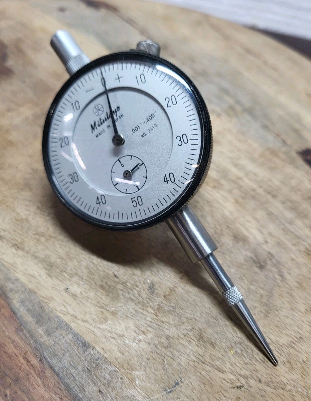 Mitutoyo 2413 001" Grad .400" Range Dial Indicator Excellent Condition