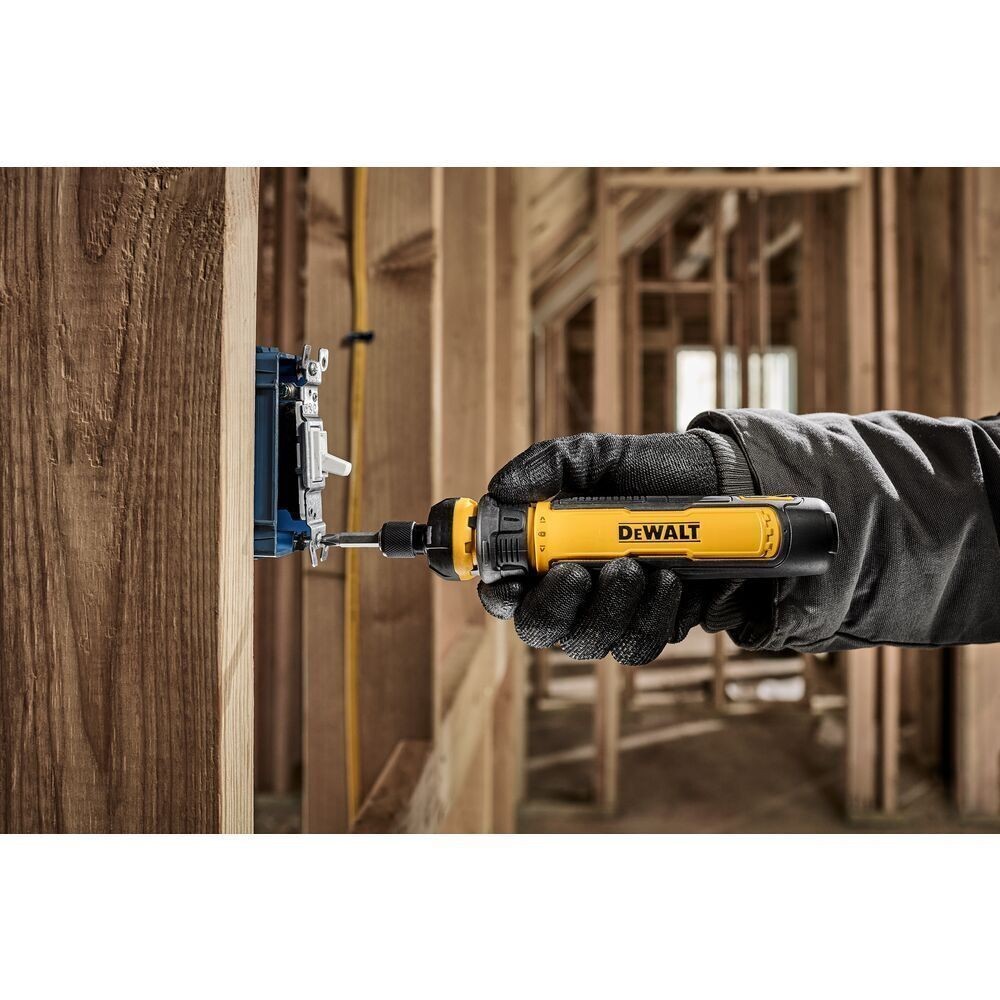 DEWALT 4V DC Screwdriver: Straight Handle, 360° Control, 12x2in Bits + USB Cable