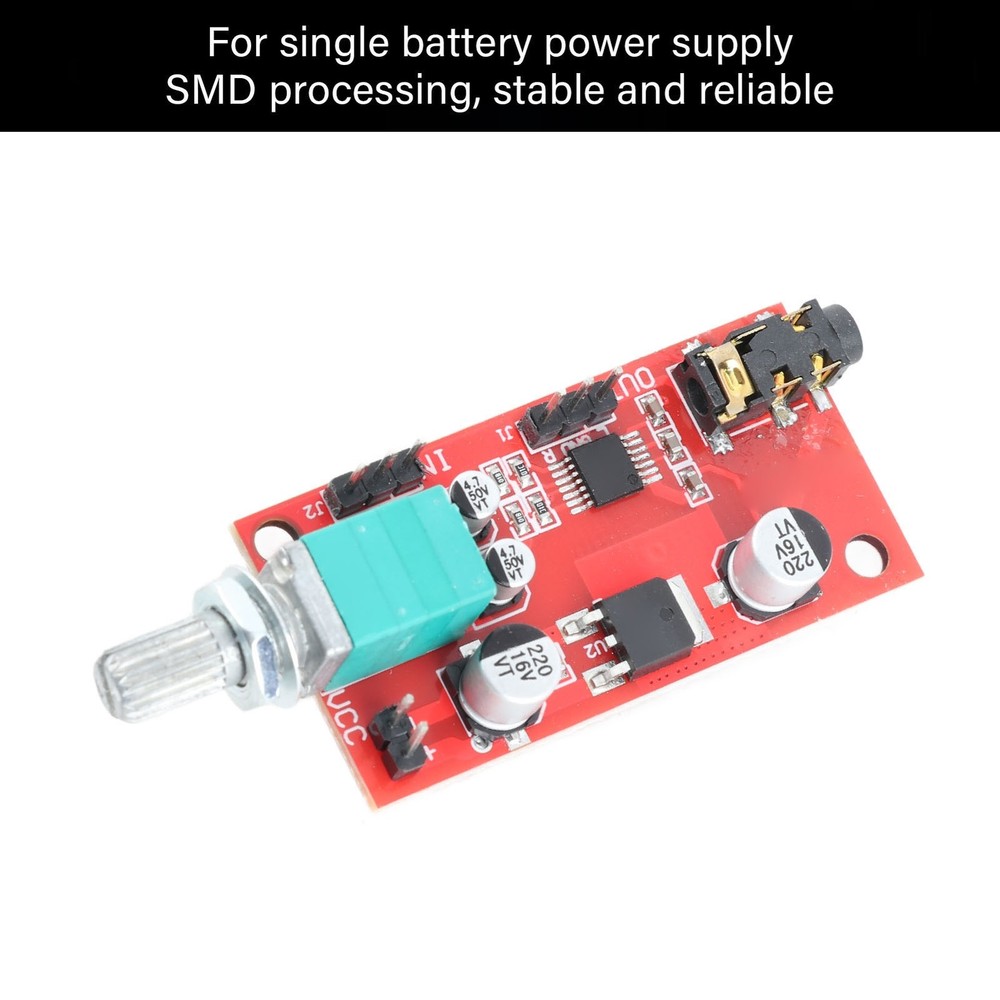 Headphone Amplifier Module 3.5mm Interface Earphone Preamplifier Board DC 3‑12V
