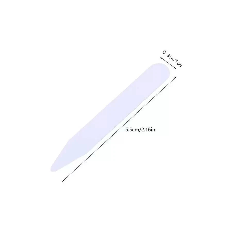 40pcs Recycled Collar Stays for Men – Shirt Collar Support Stiffeners Lifter