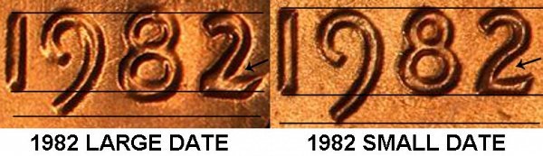 1982 D LINCOLN CENT - LARGE DATE ZINC- HAND PICKED GEM RED UNCIRCULATED