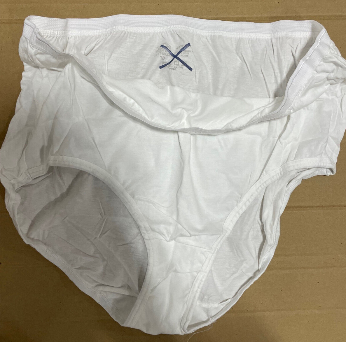 10 pack Fruit of the Loom Cotton BRIEF Underwear White size 5-6 - 7- 8 - 9 -10