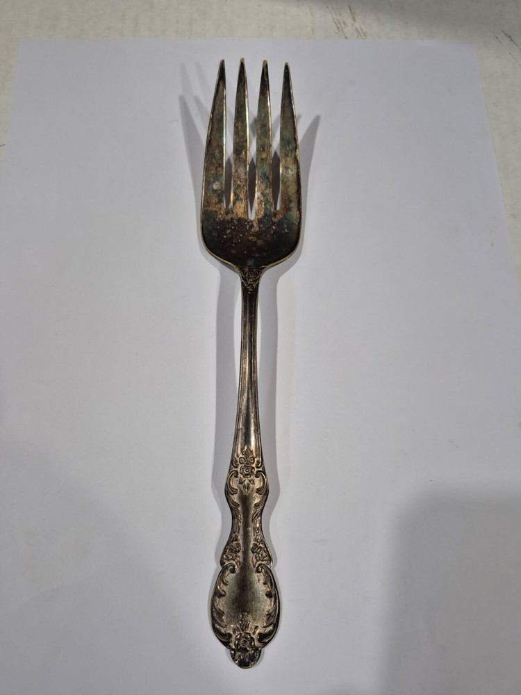 Vintage W Rogers Grand Elegance Meat Fork Extra Plate Silverware Replacement "9”