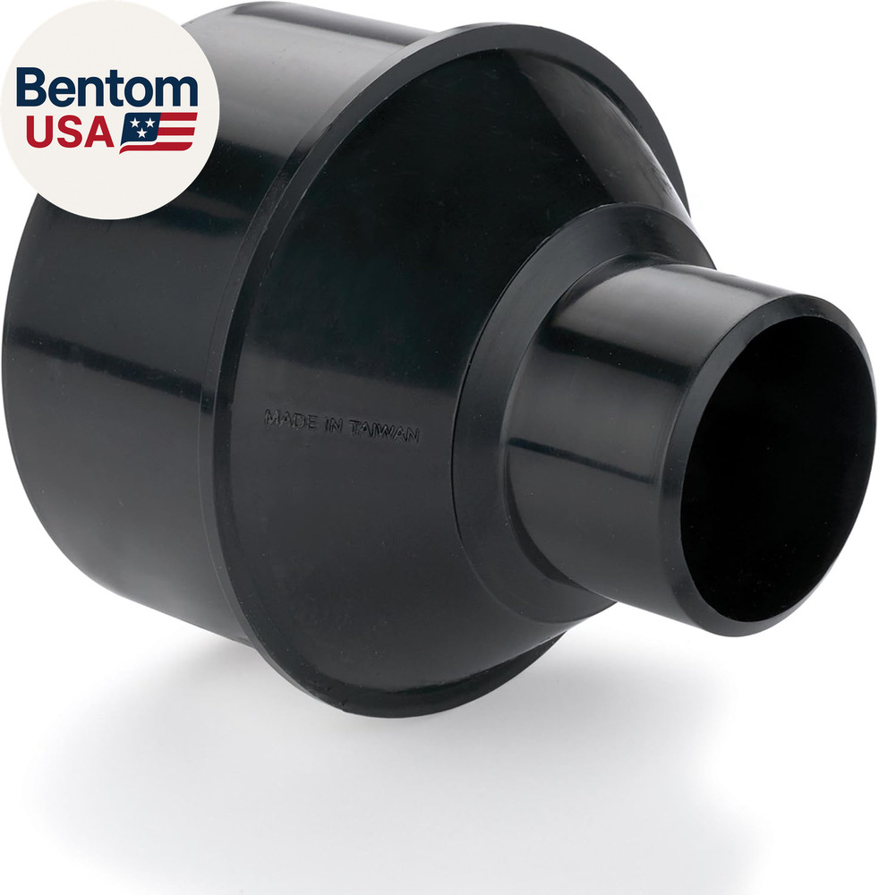 Dust Connection 4" to 2" Funnel Reducer Dust Collection Fitting