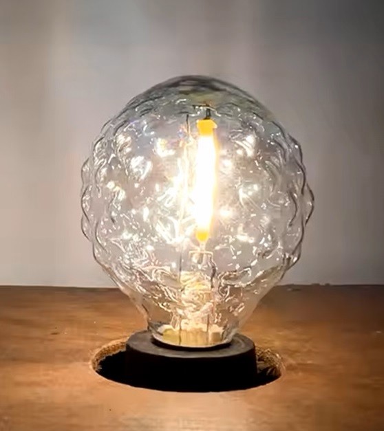 25 Faceted LED Globe G40 Replacement clear Bulbs Christmas Holiday E12- 0.6watt