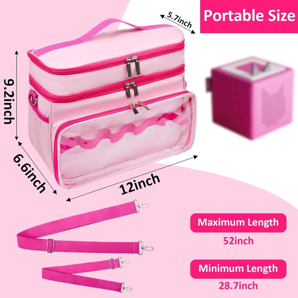 Carrying Case Compatible with Toniebox Starter Set, Double Layer Storage Bag ...