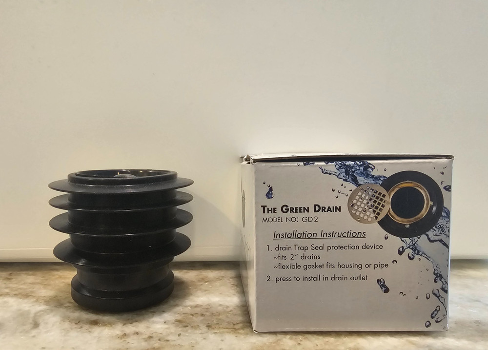 Green Drain 2" Floor Drain Trap Seal Device (GD2)