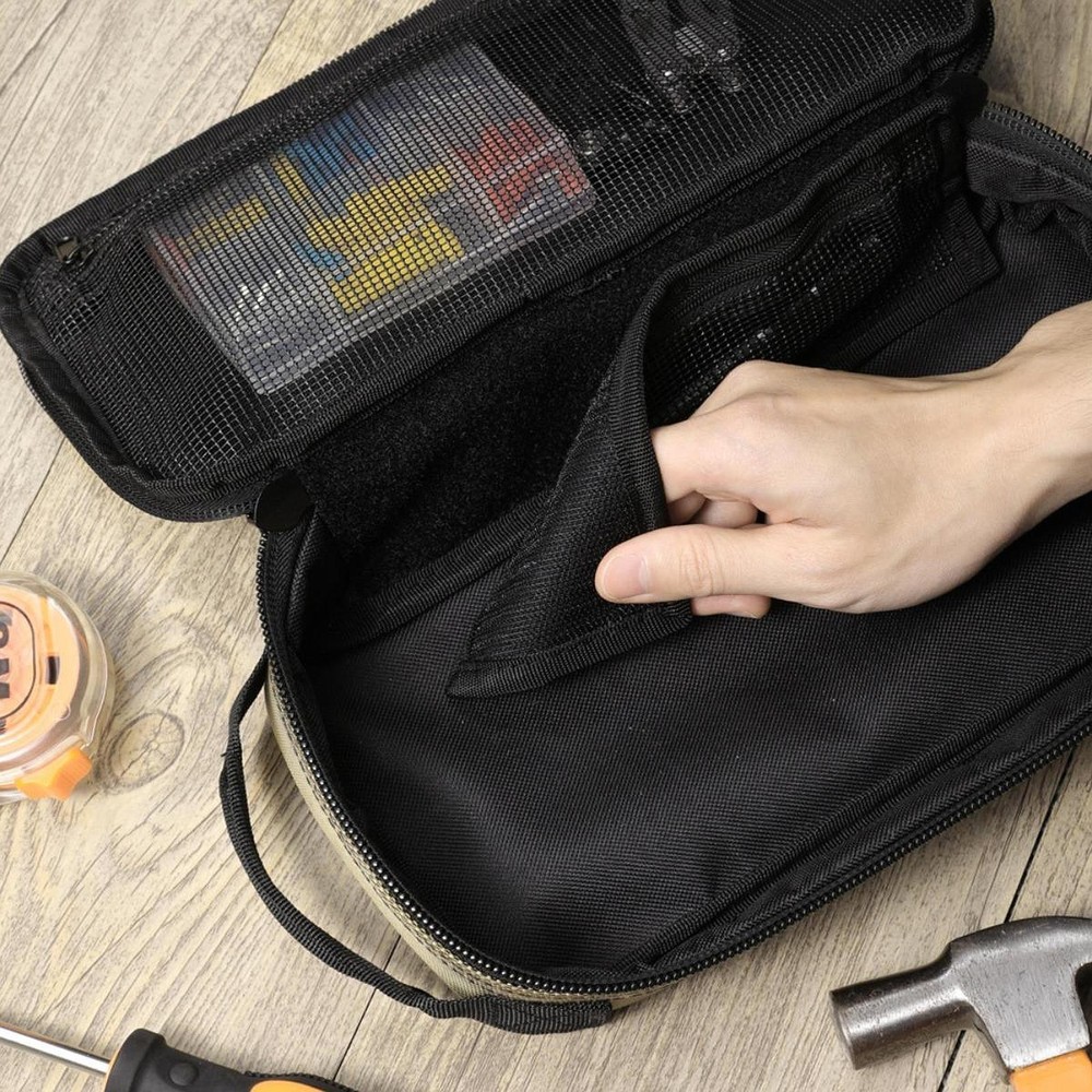 Small Tool Bag Utility Pouch Heavy Duty Multifunctional Tool Storage Organizer