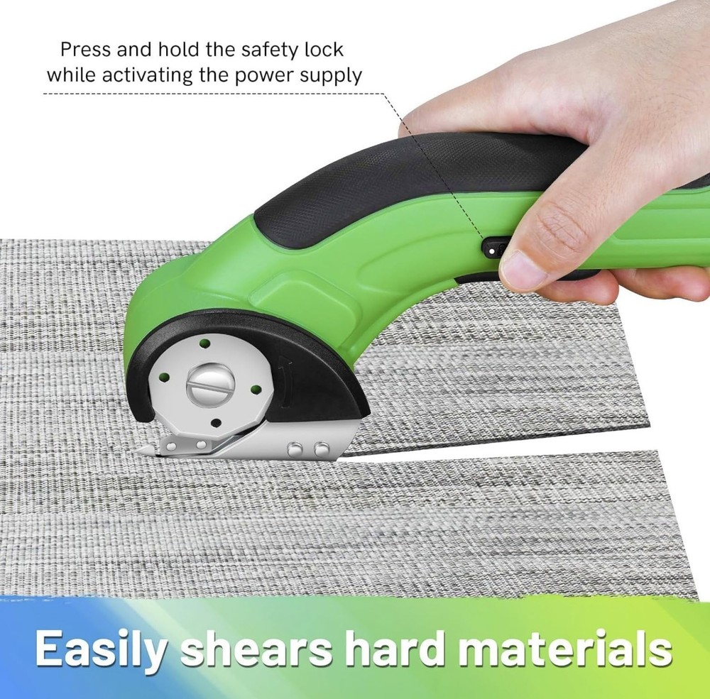 PHALANX 4V Cordless Electric Scissors 2000mAh Self-Sharpening Tool for DIYers