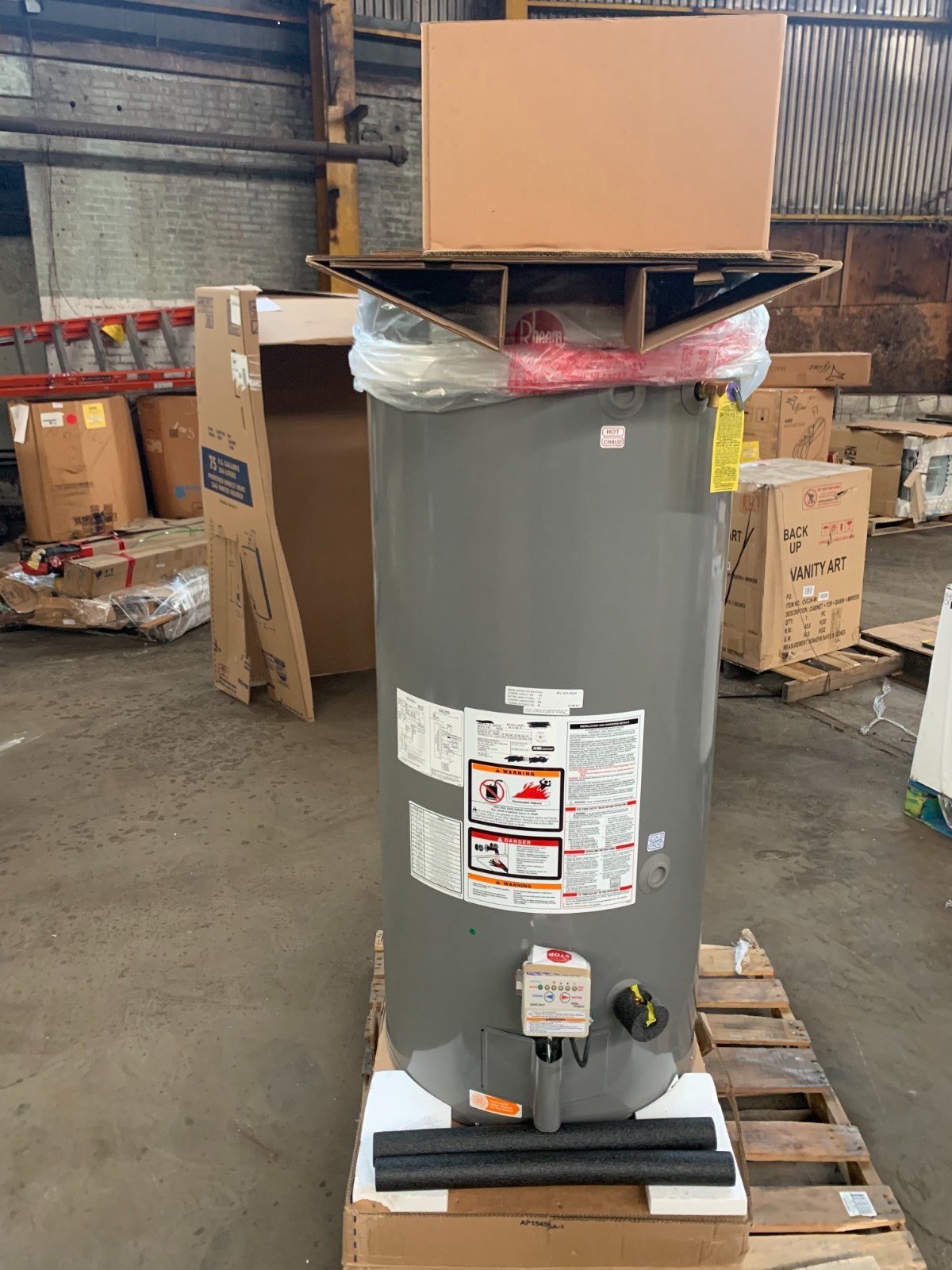 Rheem PRO+ G75-75N RH PDV Powervent Natural Gas 75 GAL Water Heater. Brand New!!