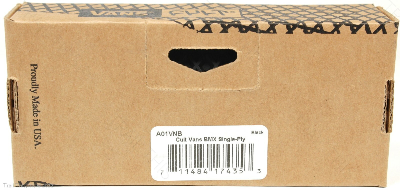 Cult X Vans Flangeless Black Fixed BMX Bike / Scooter Grips Waffle Pattern ODI