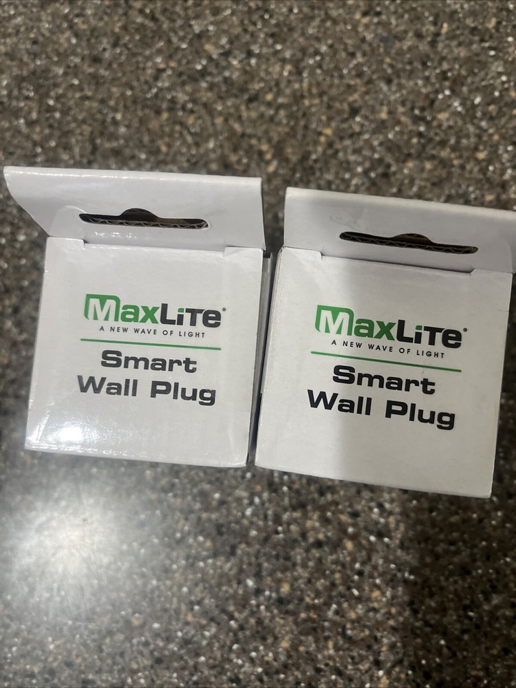 MaxLite - WiFi Smart Wall Plug (Google & Alexa Compatible) NEW IN BOX 2plugs