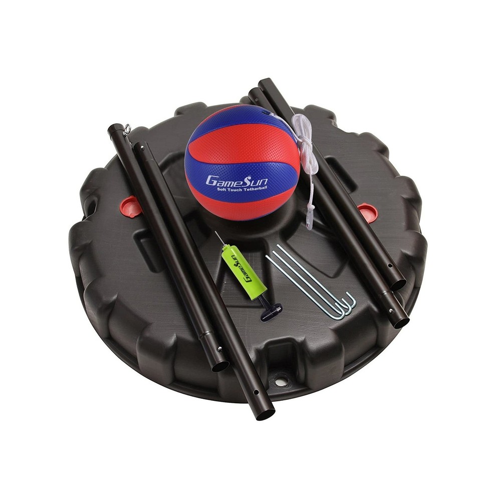 Portable Tetherball Set,Portable Water-Base Tetherball Set with Tetherball, P...