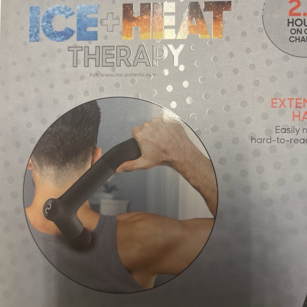 Sharper Image Power Percussion Hot & Cold Reach Percussion Massager 6 Settings