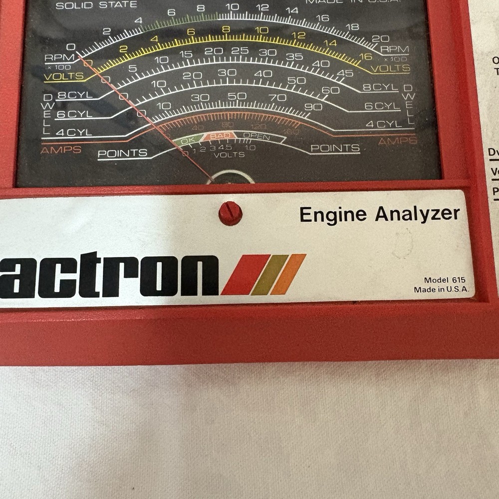 Vintage ACTRON Engine Analyzer Model 615 USED