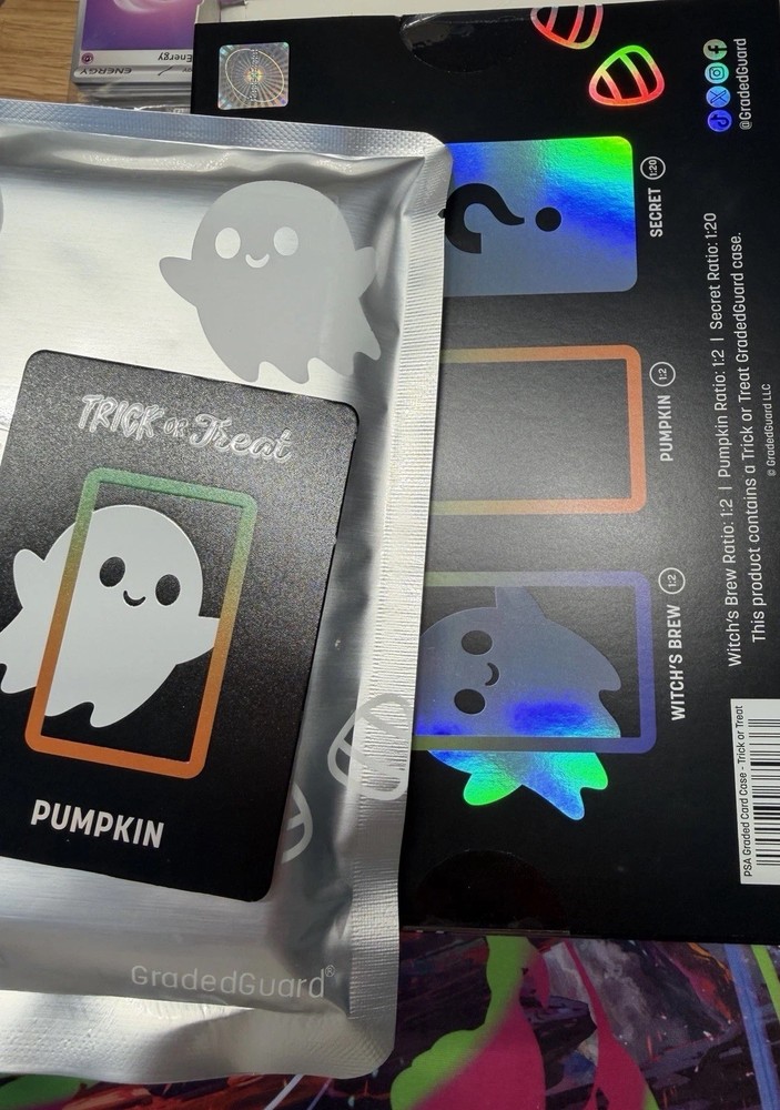 GradedGuard PSA Graded Case Guard Protector Trick Or Treat Pumpkin