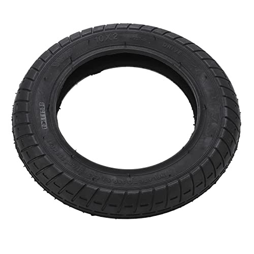 10 Inch Replacement Outer Tire,10x2.0 Explosion-Proof Inflatable Outer Black