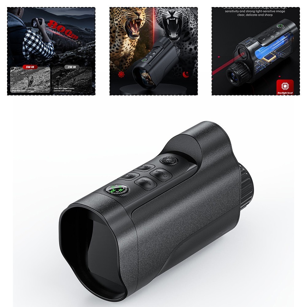 Advanced For Night Vision Monocular Magnification 2800ft 1080P Capture