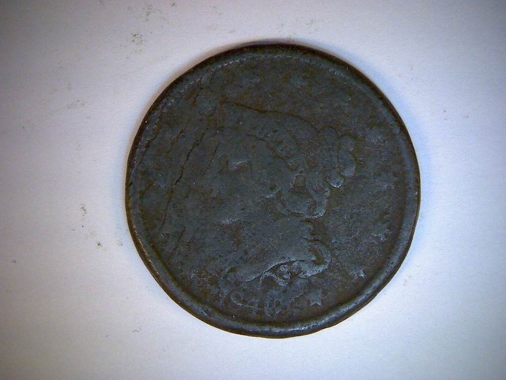 1840 U.S. LARGE CENT,   BRAIDED HAIR CENT,