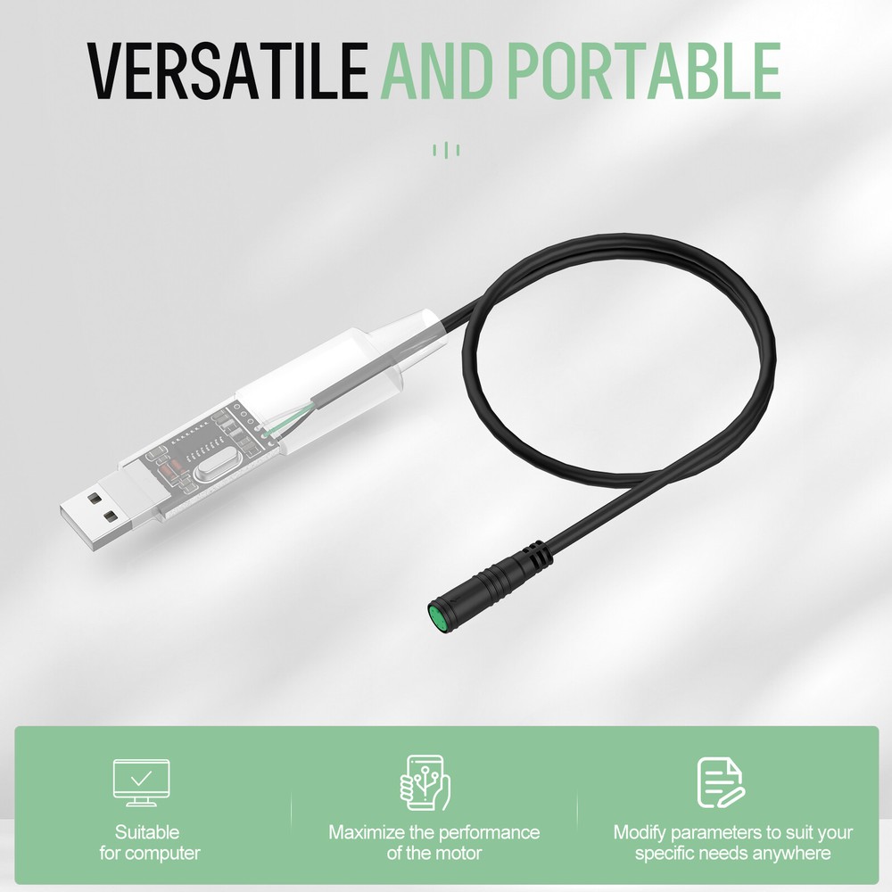 BAFANG USB Programming Cable Wiring for UART Mid Drive Motor BBS01B BBS02B BBSHD