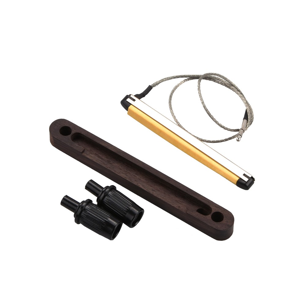 6-String Bass Guitar Bridge with Piezo Element and 2.5mm Socket for Acoustic