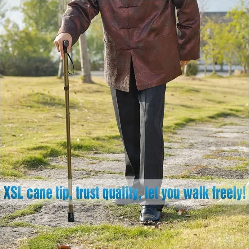 Natural Rubber Replacement Cane Tips 1 Inch - Optimal Traction & Safety