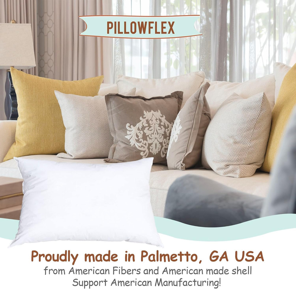 Synthetic down Pillow Insert - 12X48 down Alternative Pillow, Ultra Soft, Large