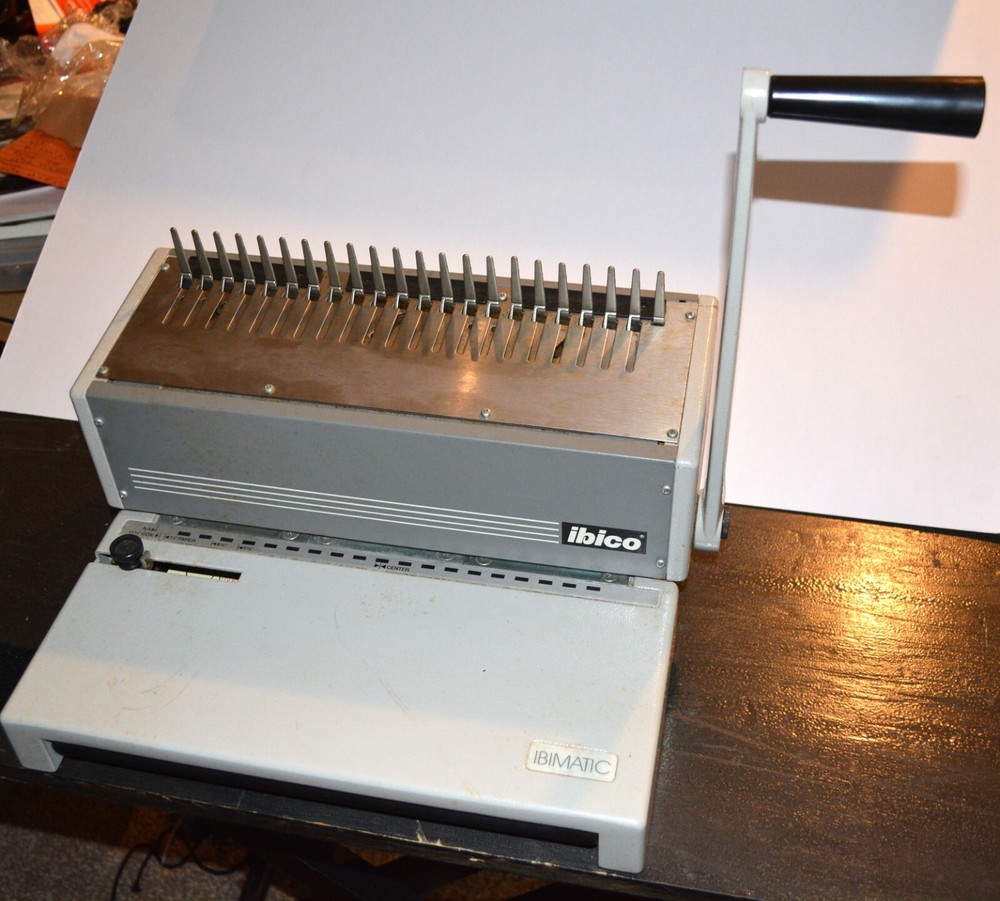 Ibico book binding machine. Comb binders. Ibimatic