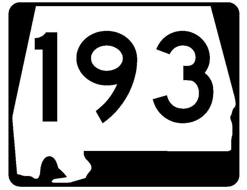 Alabama State Route 193 Sticker Decal
