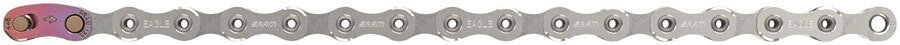 SRAM X01 Eagle Chain 12-Speed 126 Links Silver Single Use Master Link